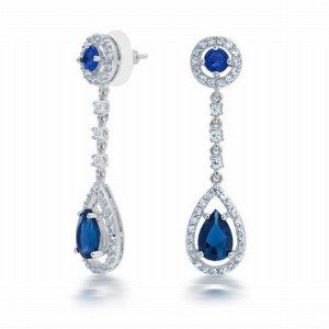 silver-plated-cz-blue-sapphire-color-chandelier-earrings-double