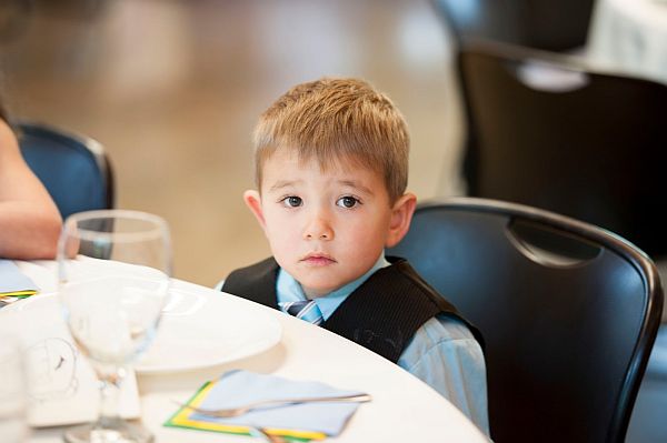 Kid in wedding