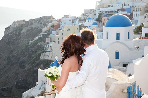 Santorini Island wedding