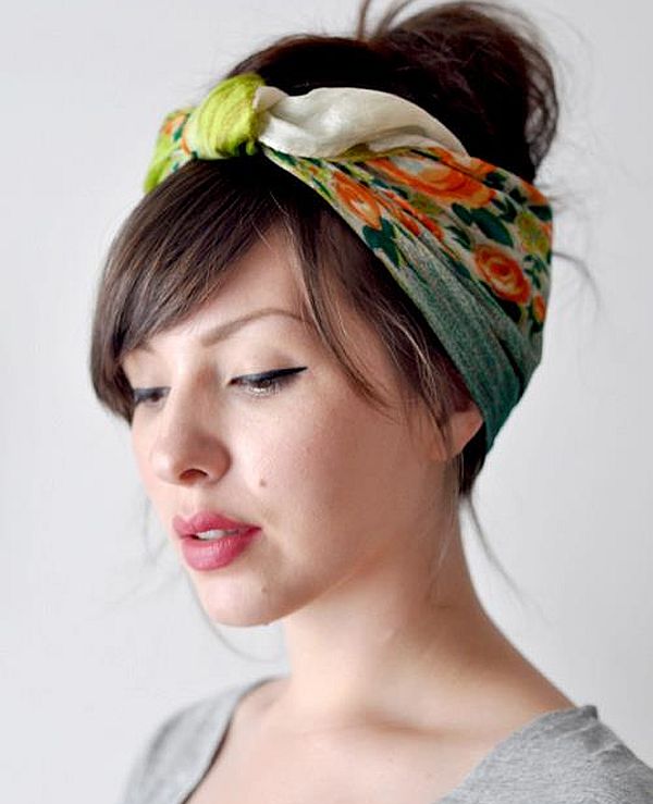 Easy Hairstyles Using Scarves