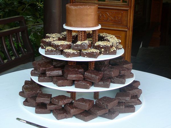 Brownie Wedding cake