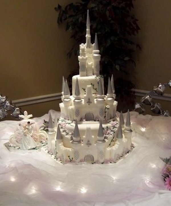 Disney Castle Wedding Cake