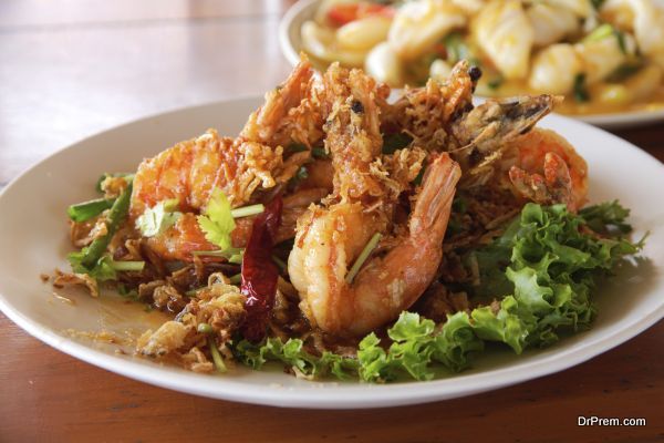 Fried Shrimp with tamarind sauce 1