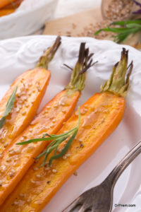 Grilled veggies with tahini