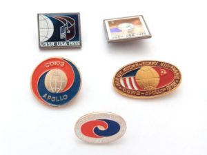 Soyuz and Apollo cufflinks