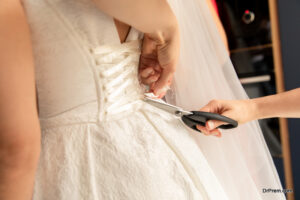 Repair of a wedding dress