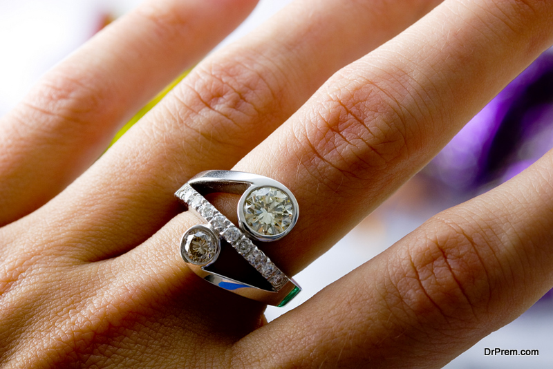 Personal Diamond Wedding Rings Made from Hair